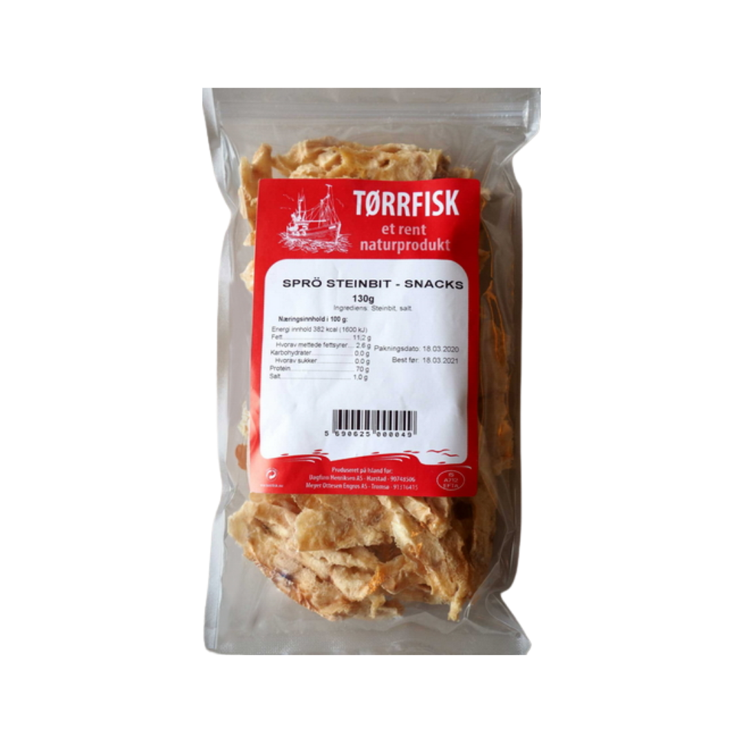 Tørrfisk Snacks av Steinbit - Norsnacks